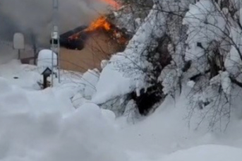 1125 Metre Rakımda Çıkan Ev Yangını