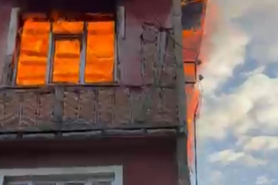 Uykusunda yakalandığı alevlerden son anda kurtuldu