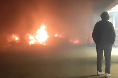 Mudanya'da minibüs duraklarında yangın paniği