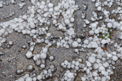 Hatay'da dolu yağışı