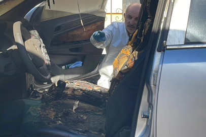 Park Halindeki Otomobil Alev Alev Yandı