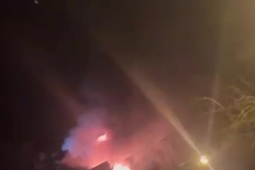 Bungalov Alevlere Teslim Oldu