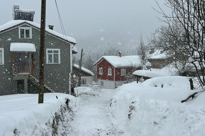 Kastamonu köyleri yeniden kar altında!
