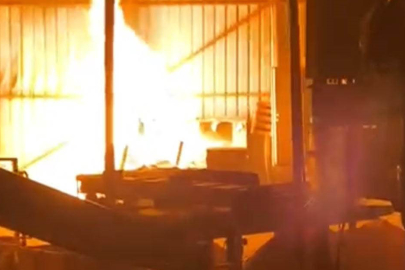 Bursa'da Palet Fabrikası Alevlere Teslim Oldu