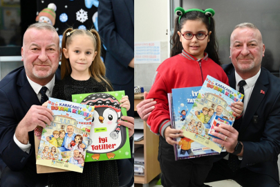 BAŞKAN KARABATI MİNİKLERİN KARNE HEYECANINA ORTAK OLDU