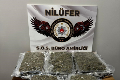 Bursa’da uyuşturucu operasyonu: 3 kilo 562 gram esrar ele geçirildi