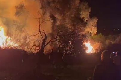 D-400 Kara Yolunda Yangın...