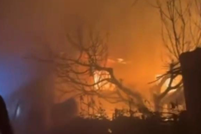 Orhaneli'de Çıkan Yangın Panik Yarattı