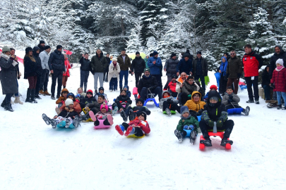Bursa Kestel’de "alaçam kar festivali"
