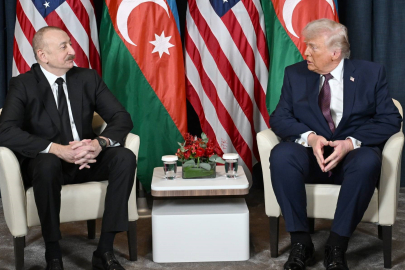 Aliyev, Trump ile bir araya geldi