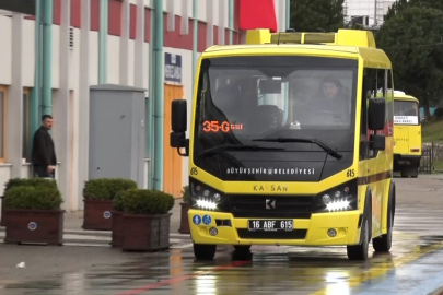 Halk otobüsünde zamanla yarış...