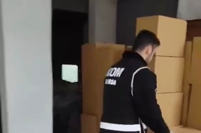 Bursa'da kaçak tütün baskınında 8,7 milyon makaron ele geçirildi!