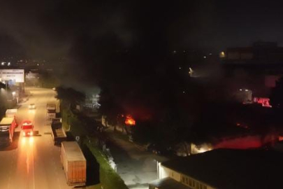 Tekstil fabrikasında yangın