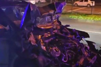 Hurdaya Dönen Araçtan Sağ Çıktı!