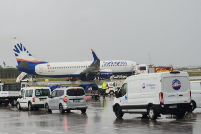 Havalimanı'nda korkutan kaza