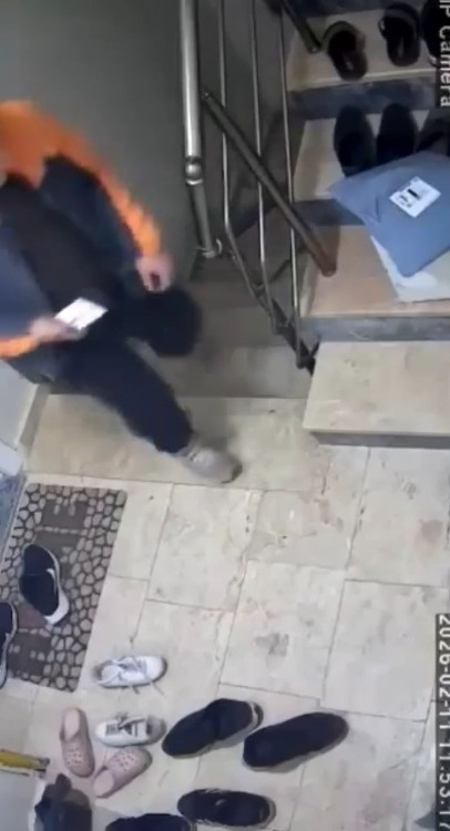 O anlar güvenlik kamerasına saniye saniye yansıdı
