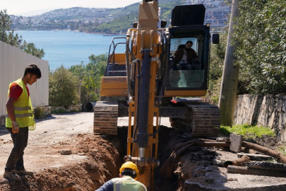 Bodrum’un su isale hatları yenileme çalışmaları devam ediyor
