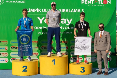 Bursalı sporcu Türkiye ikincisi oldu