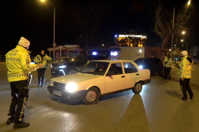 Bursa'da trafikte gece denetimi
