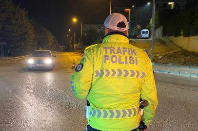 Bursa'da trafik ekiplerinden bayram denetimi