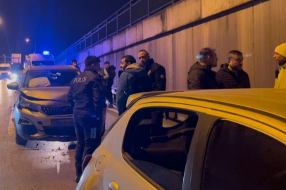 Zincirleme trafik kazası sonrası kavga çıktı