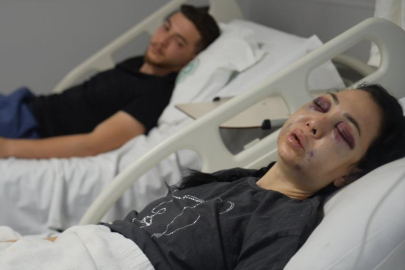 Oğlunun gözü önünde anneyi öldüresiye dövdüler