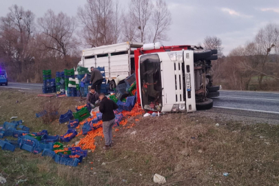 Feci Kaza! Kamyonet Takla Attı