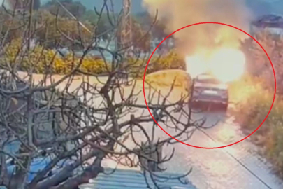 Otomobili kundaklamak isterken kendini yaktı!