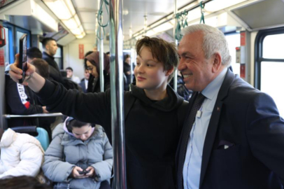 Başkan Şadi Özdemir’den mesai öncesi metro sürprizi