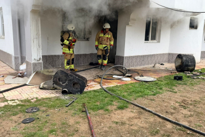 Apartmanda Çıkan Yangın Paniğe Neden Oldu