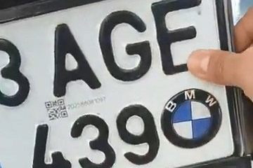 Kalemle plakasını boyayan sürücü polis ekiplerinden kaçamadı: Sürücüye 220 bin lira ceza yazıldı