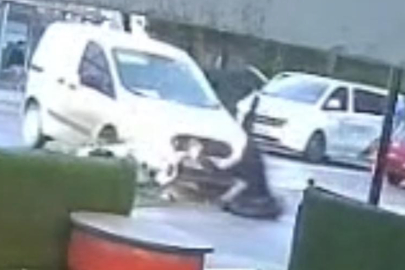 Motosiklet Kazası Kamerada