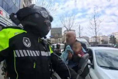 Motosikletteki Kahraman!