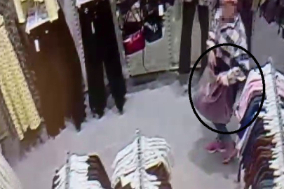 Kıyafet Hırsızlığı Kamerada