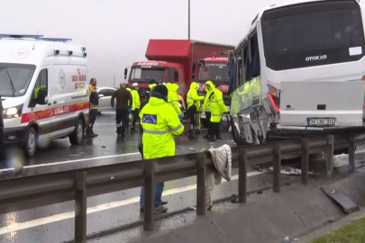 Kuzey Marmara Otoyolu’nda feci kaza: 1 polis şehit oldu, 16 polis yaralandı