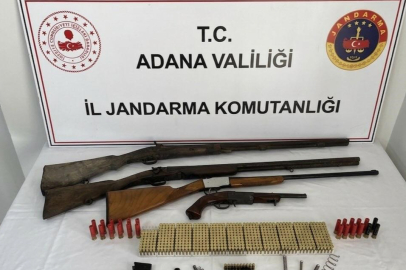 Adana'da Operasyon: 4 Ruhsatsız Silah ve 573 Mermi Ele Geçirildi