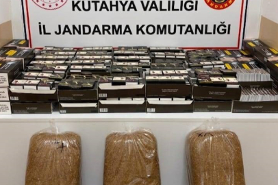 Jandarmadan kaçak tütün operasyonu: Binlerce makaron ele geçirildi