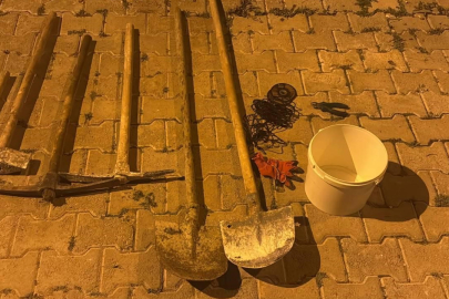 Kaçak kazıya baskın: 5 gözaltı