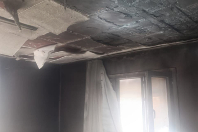 Evde Çıkan Yangın Panik Yarattı