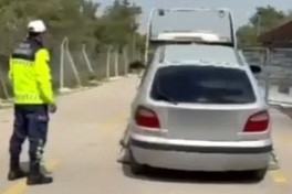 "Makas Atan" Sürücü Kısa Sürede Yakalandı