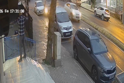 Ortalığı birbirine katan kazanın ilk anları kamerada