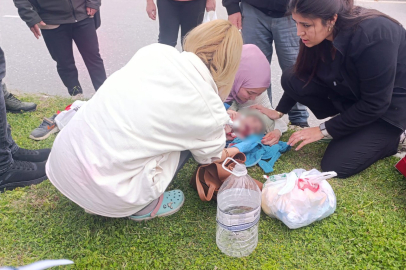 Yaralanan çocuk, sağlık ekiplerinin müdahalesi sırasında 'iğne yapmayın' diye ağladı