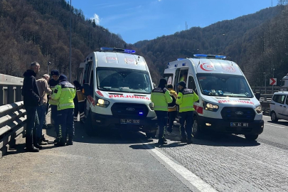 TEM Otoyolu Bolu Geçişinde 5 Araç Birbirine Girdi : 5 Yaralı