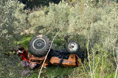 Balıkesir'de traktör kazası; 2 yaralı