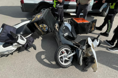 2 Motosiklet Çarpıştı: 2 Yaralı