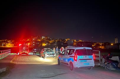 Otomobil Dereye Uçtu: Sürücü Ölümden Döndü