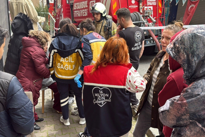 İş Yerinde Çıkan Yangın Panik Yarattı