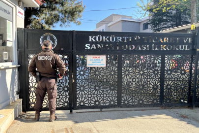 Bursa'da okullar daha güvenli...Her okula bekçi ve polis görevlendirildi