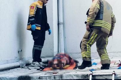 Esenyurt'ta bir sitede korku dolu anlar yaşandı: Kadın kendini 6. kattan attı