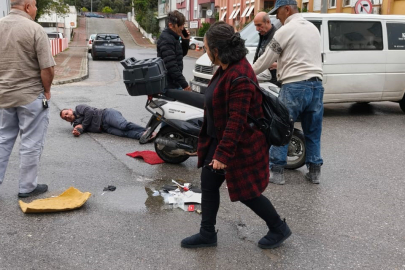 Motosiklet ile Kamyonet Çarpıştı: 1 Yaralı